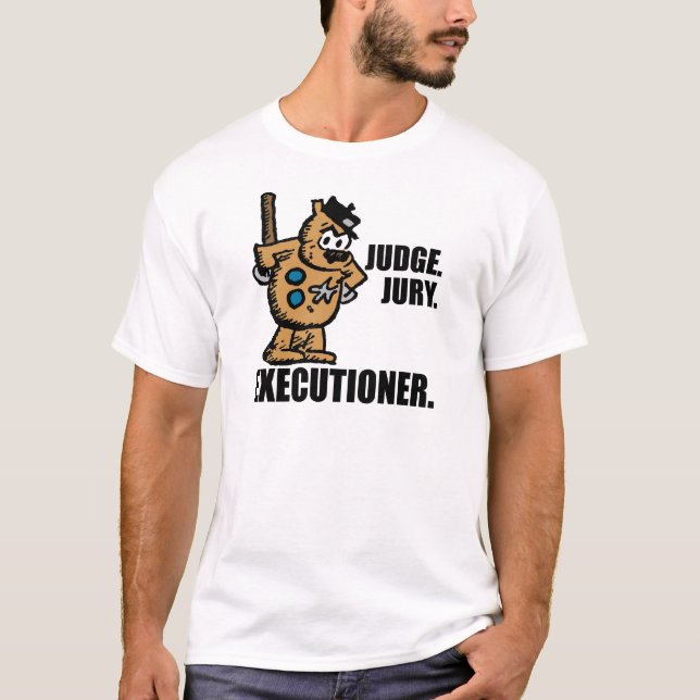 Offisa Pupp: "Judge, Jury, Executioner" T-Shirt (Front)