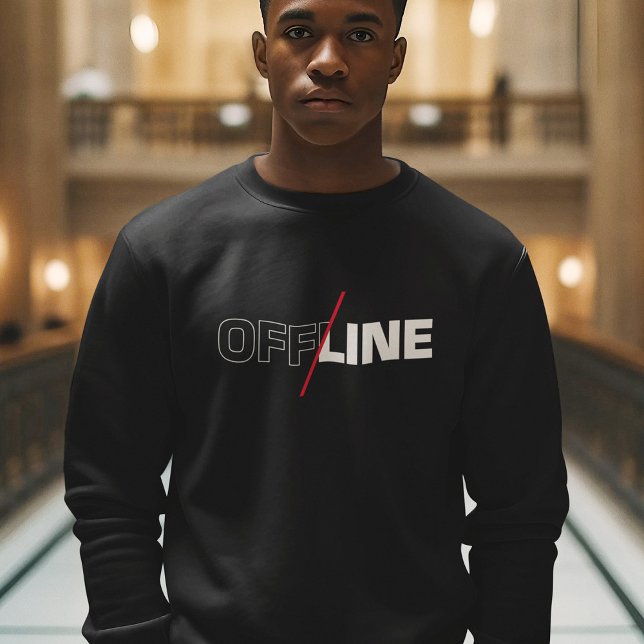Offline | Geek Humour Sweatshirt (Creator Uploaded)