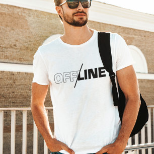 Offline Geek Humour T-Shirt