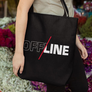 Offline   Geek Humour Tote Bag