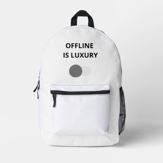 Offline Is Luxury Minimalist Backpack – Modern Dig (Front)