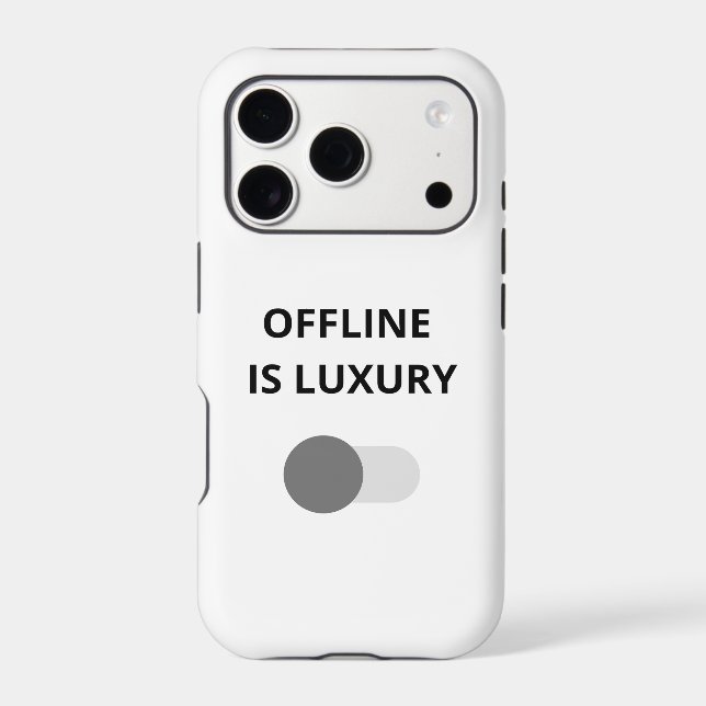 Offline Is Luxury Minimalist iPhone 17 Case – Mode (Back)