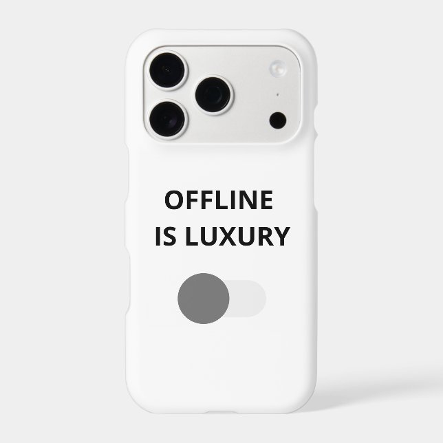 Offline Is Luxury Minimalist iPhone 17 Case – Mode (Back)