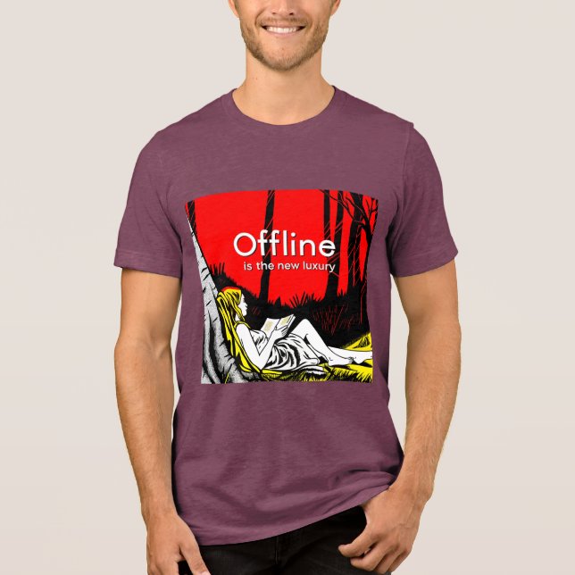 Offline Is The New Luxury Tri-Blend Shirt (Front)