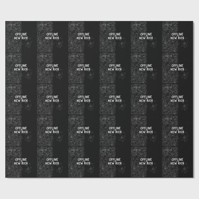 Offline is the New Rich Wrapping Paper (Flat)