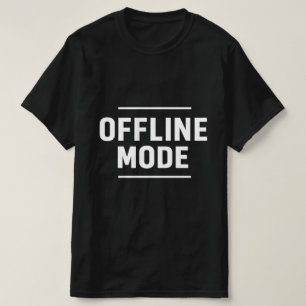 OFFLINE MODE Minimal Typography T-Shirt Design
