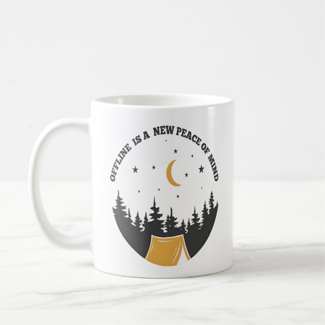 Offline Peace of Mind Moon Camp Coffee Mug (Left)