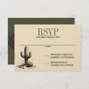 Offroad Canyon Couple RSVP Card
