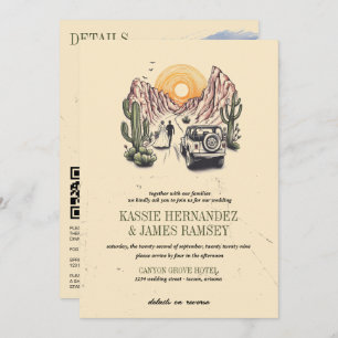 Offroad Canyon Couple Wedding Invitation