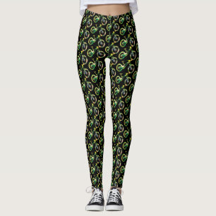 Offroad Downhill Sport Xtreme Watercolor Art Leggings