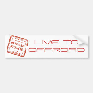 Offroad Junkie Bumper Sticker - Live to Offroad