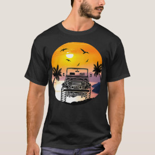 OffRoad Retro Style 4x4 Vintage 70s Sunset T-Shirt