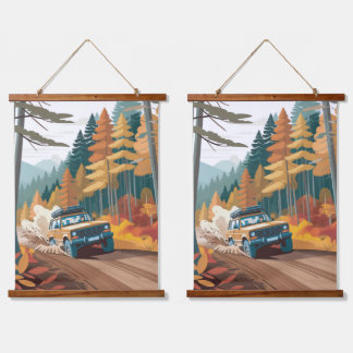Offroad trip hanging tapestry