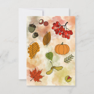 Offset autumn card