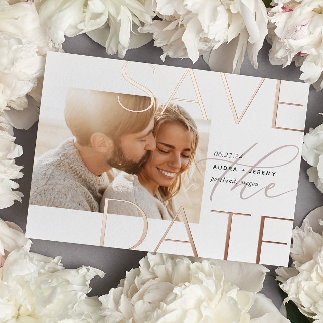Offset Overlay | Modern Photo Save The Date (Creator Uploaded)