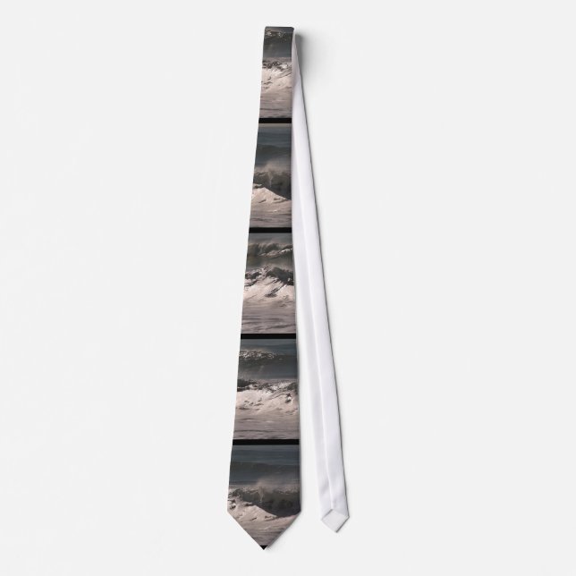 Offshore Breeze Storm Waves Mens Tie (Front)