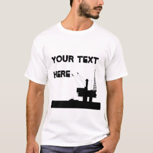 Offshore Oil Mens T-shirt Template