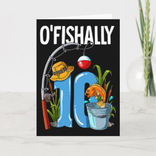 O'fishally 10 Years Old 10th Birthday Fishing Card