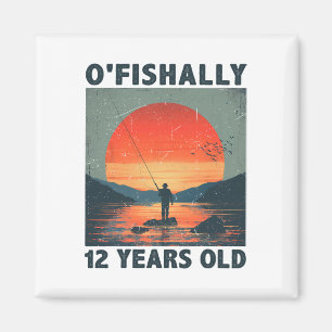 Ofishally 12 Years Old 2013 Fishing Fisherman 12th Magnet