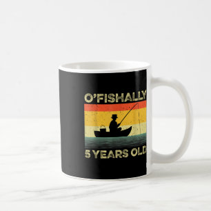 Ofishally 5 Year Old Shirt 5th Birthday Vintage Fi Coffee Mug