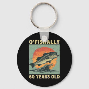 Ofishally 60 Years Old 1965 Fishing Fisherman 60th Key Ring