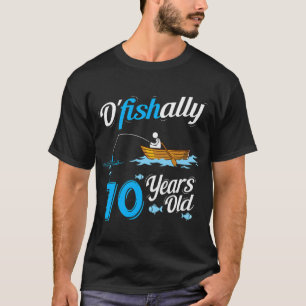 OFishally 70 Funny Fisherman Pun Birthday Fishing T-Shirt