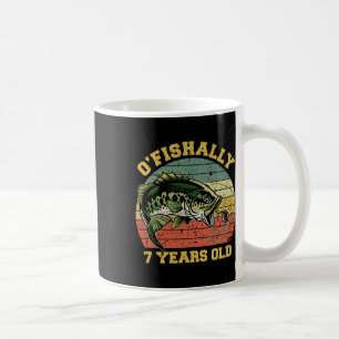 O'fishally 7 Years Old Fishing Birthday Theme Part Coffee Mug