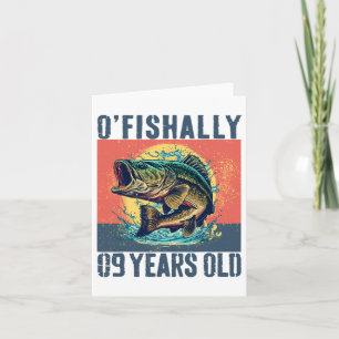 Ofishally 9 Years Old 2016 Fishing Fisherman 9th B Card