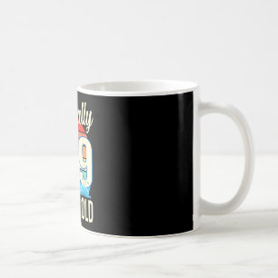 O'fishally 9 years old fishing birthday theme coffee mug