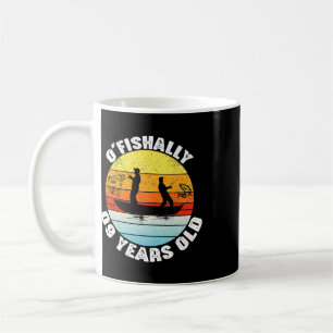 O'fishally 9 Years Old Fishing Birthday Theme Part Coffee Mug