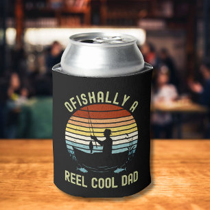 Ofishally a Reel Cool Dad Fun Fishing Can Cooler