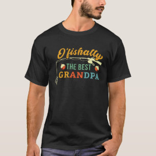 Ofishally Best Grandpa Fishing Cute Grandfather Fi T-Shirt