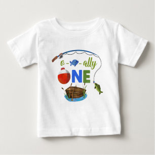 Ofishally ONE baby t-shirt Little fisherman shirt