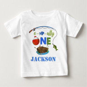 Ofishally ONE baby t-shirt O-fish-ally Big ONE boy