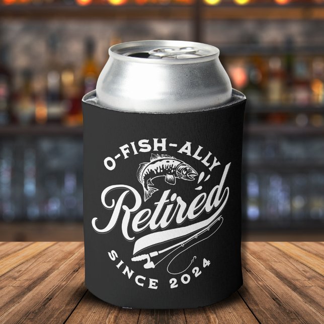 Ofishally Retired 2024 Funny Fishing Can Cooler (Creator Uploaded)