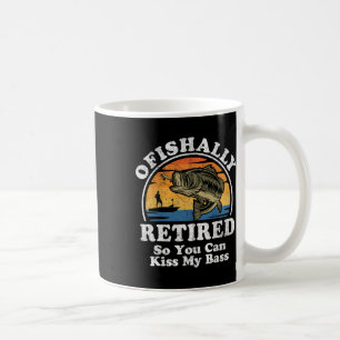 Ofishally Retired Funny B Fishing Retirement Gift Coffee Mug