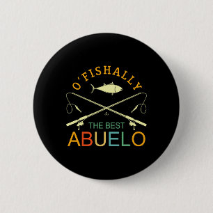 Ofishally The Best Abuelo Vintage Fishing Grandpa 6 Cm Round Badge