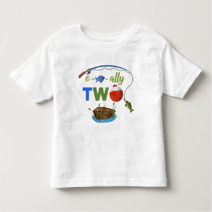 Ofishally TWO baby T-shirt O-fish-ally TWO boy