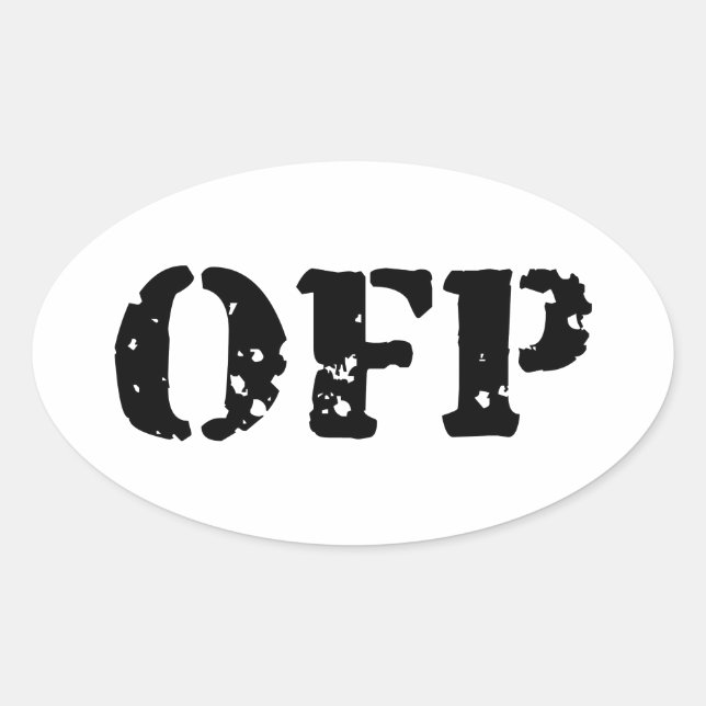 OFP OVAL STICKER (Front)