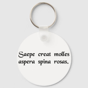 Often the prickly thorn produces tender roses. key ring
