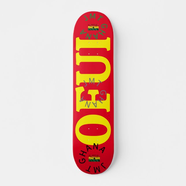 OFUI   JMT GHANA  7 3/4" Skateboard Deck (Front)