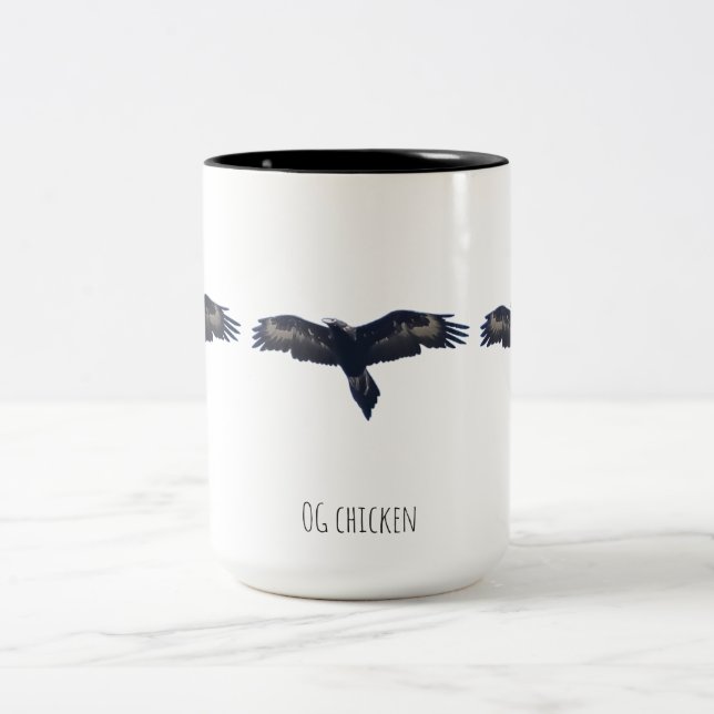 OG chicken Two-Tone Coffee Mug (Center)