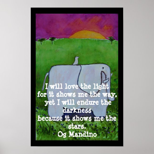 Og Mandino Quote  - POSTER (Front)