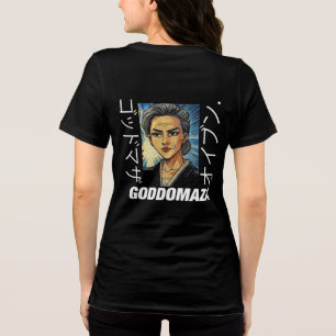 OG MOMOKO HEAD IN COLOR BACK VIEW (BLACK) Tri-Blend SHIRT