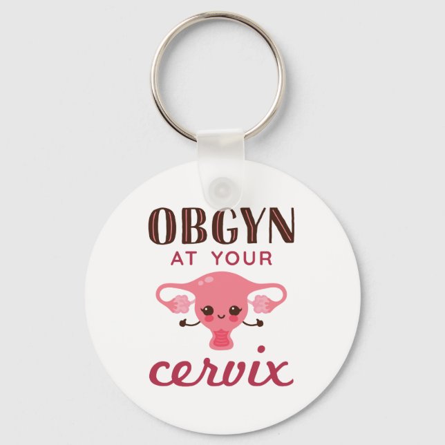 OGBYN At Your Cervix Key Ring (Front)