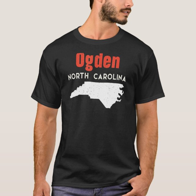 Ogden North Carolina USA State America Travel T-Shirt (Front)