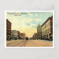 Ogden UT Washington St View 1916 Vintage