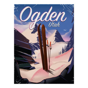 ogden, Utah Ski poster