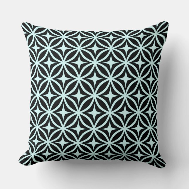 Ogee and Star Repeat Pattern Cushion (Front)