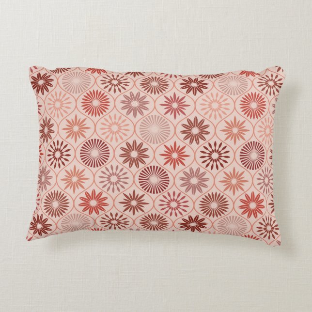 Ogee Boho flowers Decorative Cushion (Back)